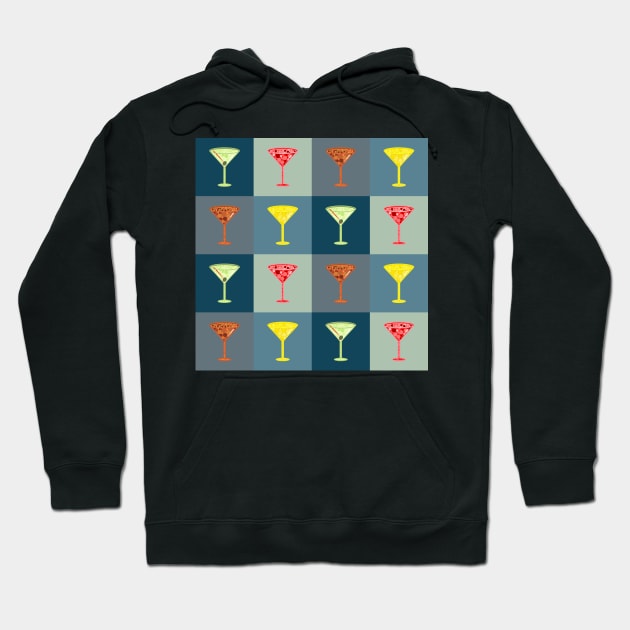 Martinis Pattern | Pop Art Hoodie by williamcuccio